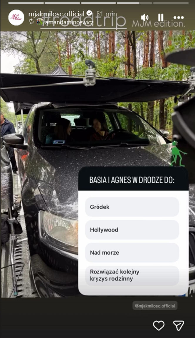 M jak miłość nowy sezon na planie. Agnes (Amanda Mincewicz), Basia (Karina Woźniak)