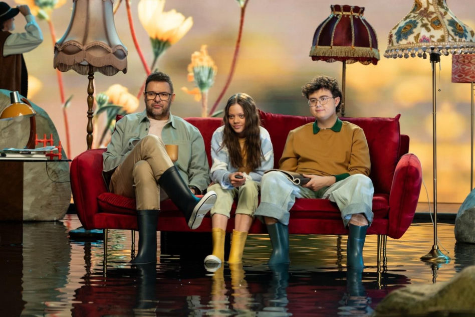Rodzinka.pl 18 sezon wiosenny spot TVP 2026. Ludwik (Tomasz Karolak), Maja (Emma Pokromska), Kacper (Mateusz Pawłowski)