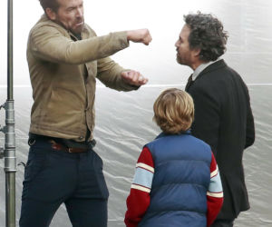 Ryan Reynolds na planie filmu The Adam Project
