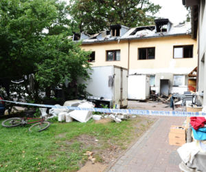 Spłoną hostel w Piasecznie. Strażacy znaleźli zwęglone ciało
