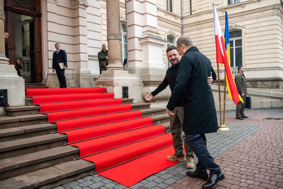 Donald Tusk we Lwowie