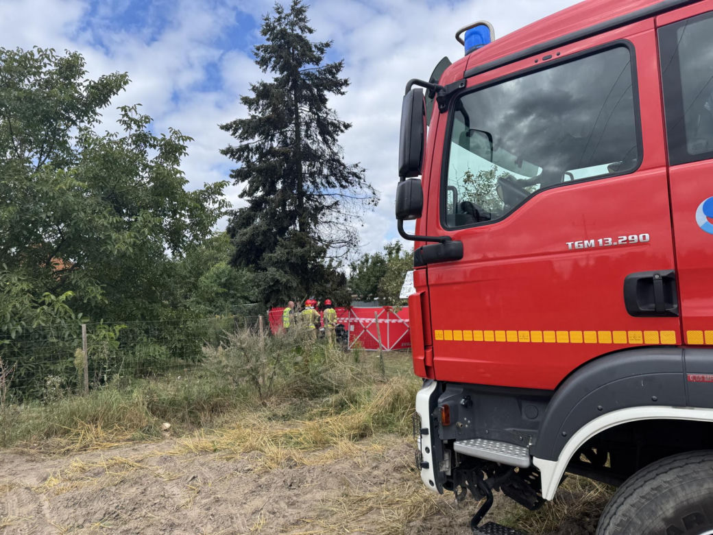 Wypadek awionetki w Krzycku Wielkim