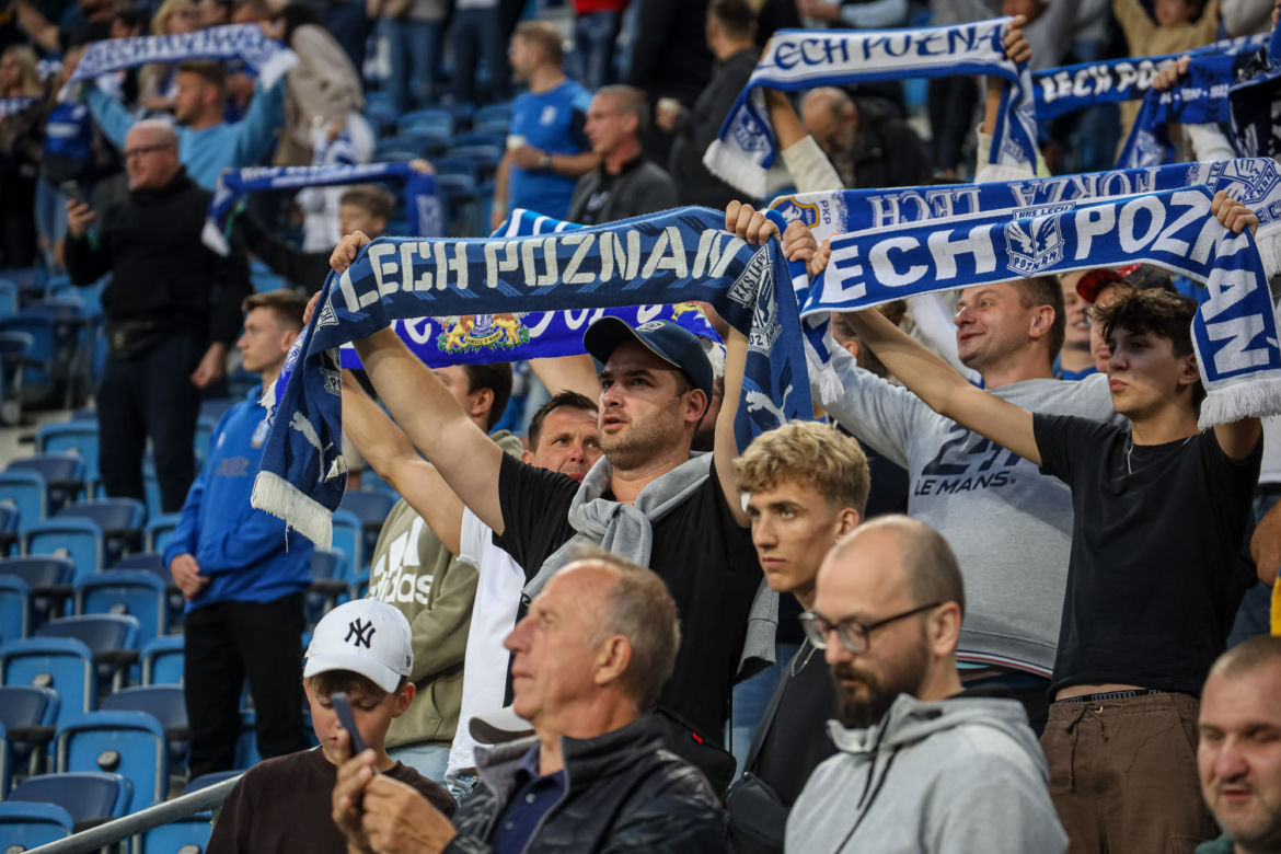 Lech Poznań rozpoczął marsz po grupę Ligi Konferencji Europy. Tak bawili się kibice na meczu z Żalgirisem Kowno 