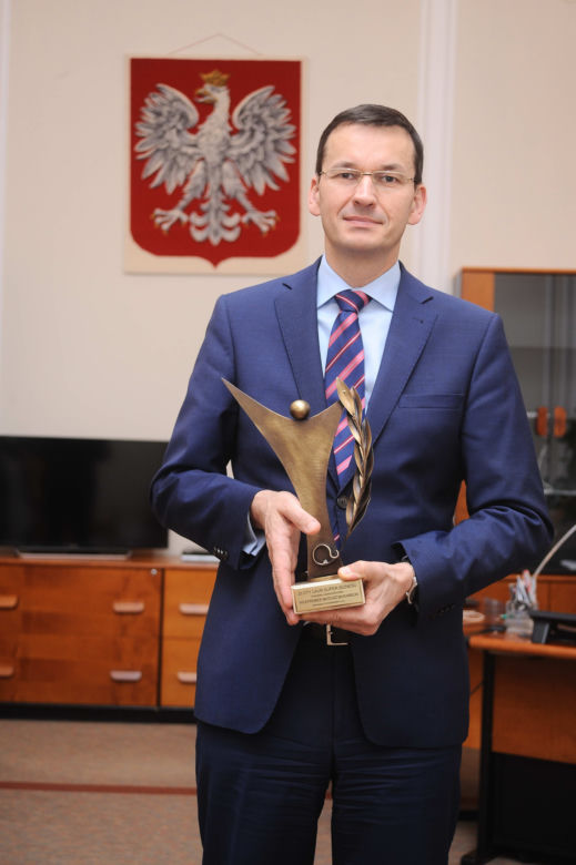 MATEUSZ MORAWIECKI W ROZMOWIE Z HUBERTEM BISKUPSKIM.