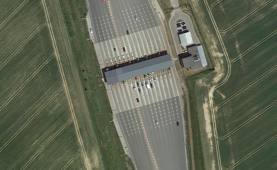 Autostrada A1, bramki w Rusocinie pod Gdańskiem