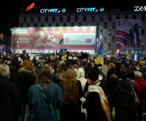 Wojna na Ukrainie. Protest w Katowicach [ZDJĘCIA]