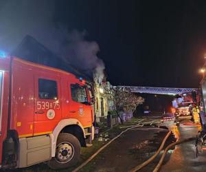 Pożar w Kłobuczynie na Dolnym Śląsku