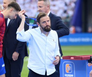 Karol Nawrocki i ceremonia po finale Pucharu Polski