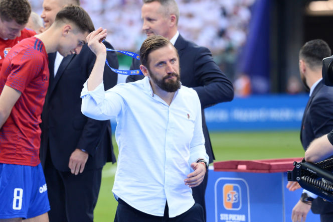 Karol Nawrocki i ceremonia po finale Pucharu Polski