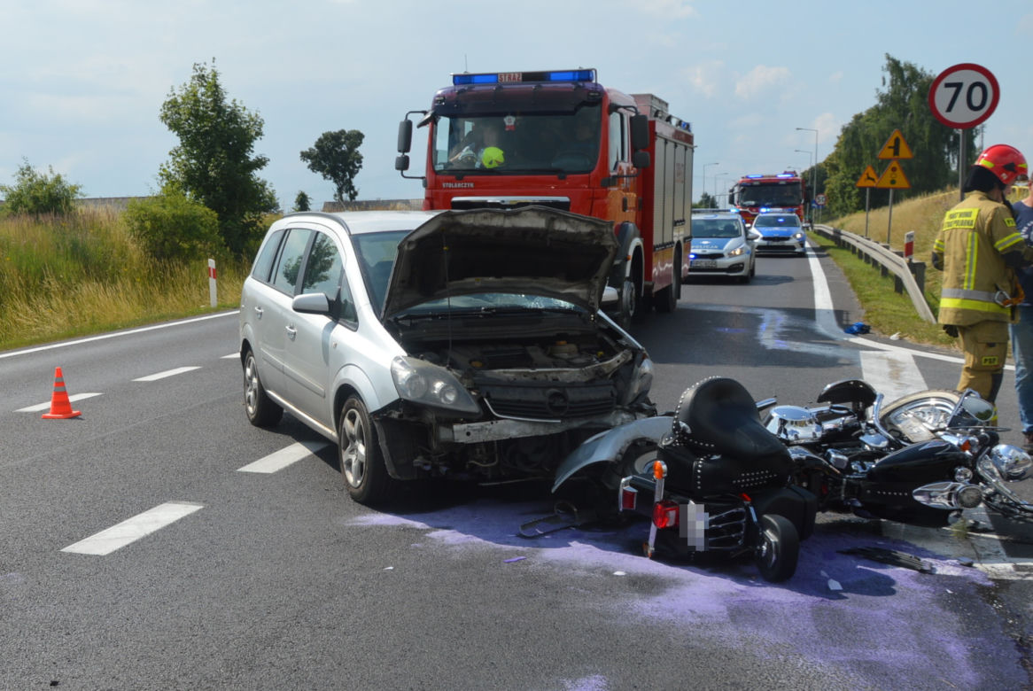 Wypadki motocyklowe na DK 10 w Woli i Wygodzie