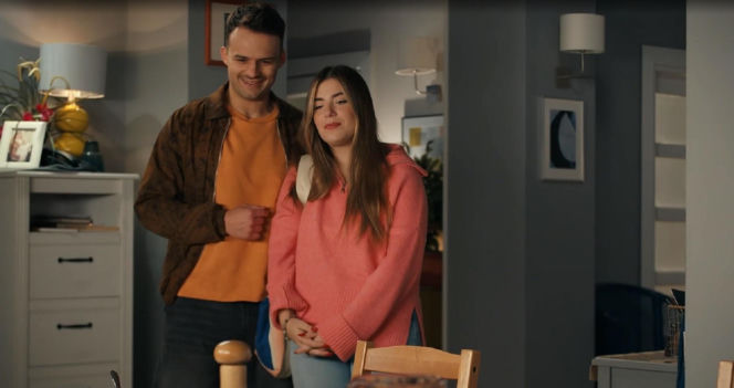 Barwy szczęścia odc. 3352. Agata (Natalia Zambrzycka), Ignacy (Olaf Staszkiewicz)