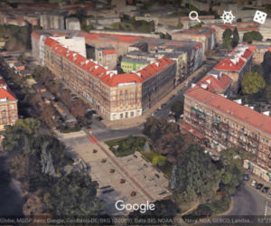 Trójwymiarowy Szczecin w Google Earth