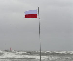 Sztorm na Bałtyku w Kołobrzegu