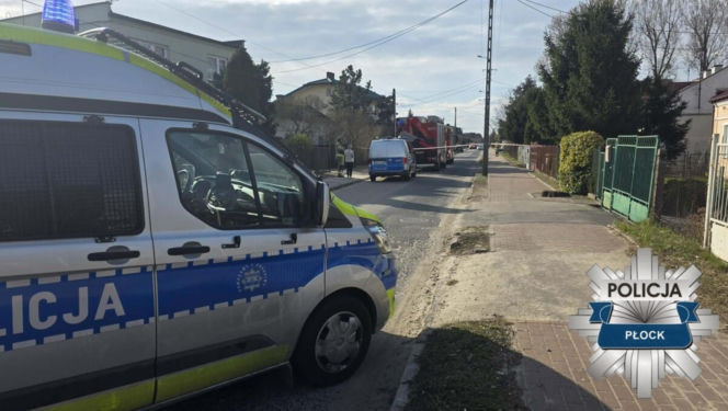 Akcja służb przy ul. Zielonej w Płocku