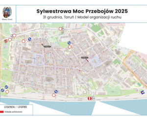 Sylwestrowa Moc Przebojów 2025/26 w Toruniu: Informacje organizacyjne