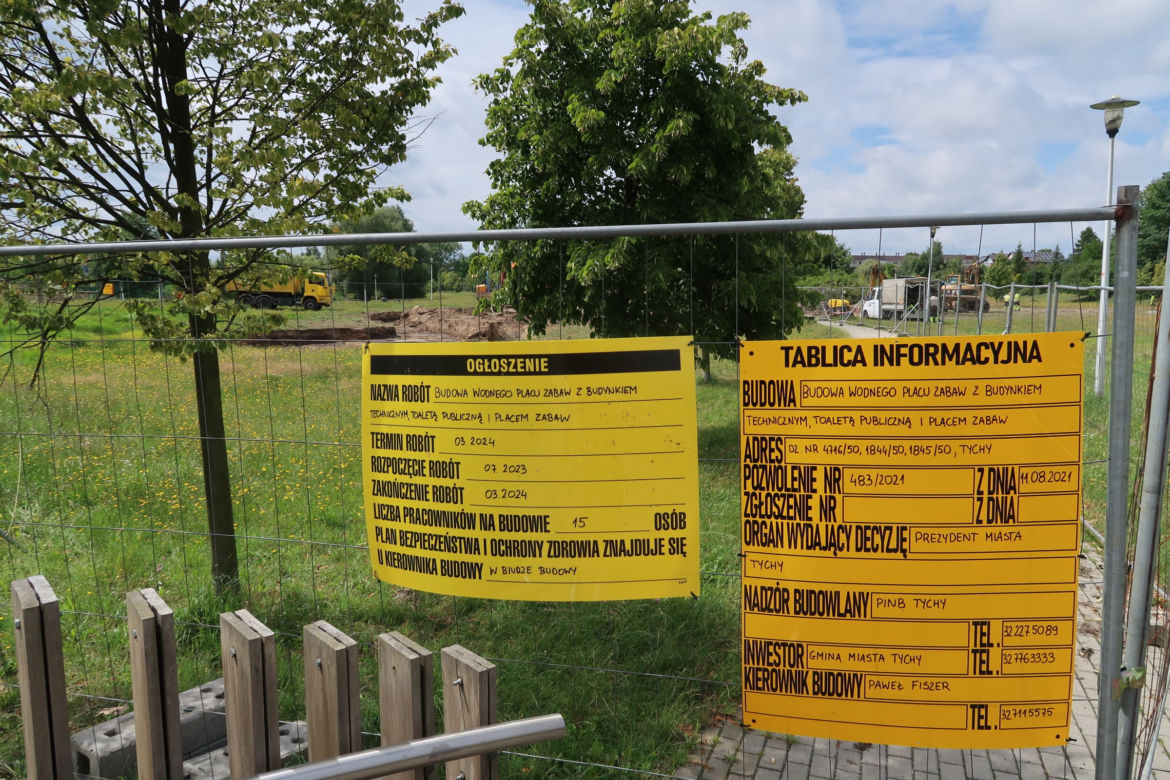 Park Jaworek w Tychach zamienił się w wielki plac budowy [ZDJĘCIA]