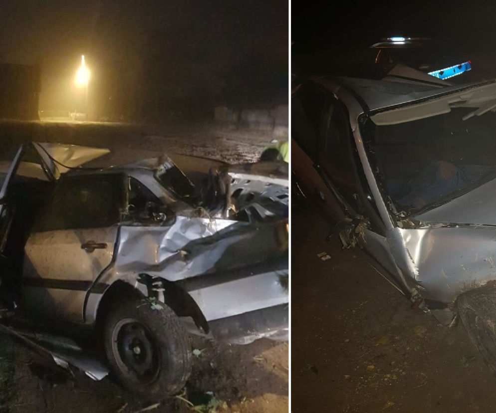 Koszmarny wypadek w Postękalicach pod Bełchatowem: 20-latek WYPADŁ z DACHUJĄCEGO auta. Był pijany