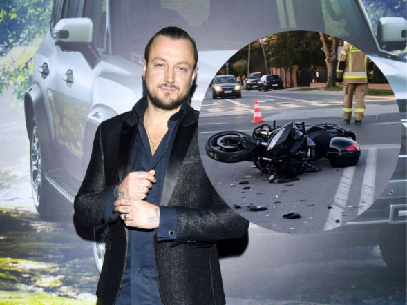 Motocyklista w szpitalu po wypadku drogowym. Autem miał kierować Baron!