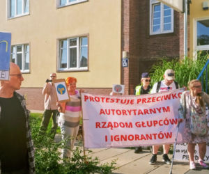 Protest w Szczecinie po przegłosowaniu ustawy Lex TVN