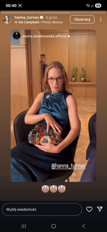 M jak miłość. Sylwia (Hanna Turnau) na planie 1903 odcinka