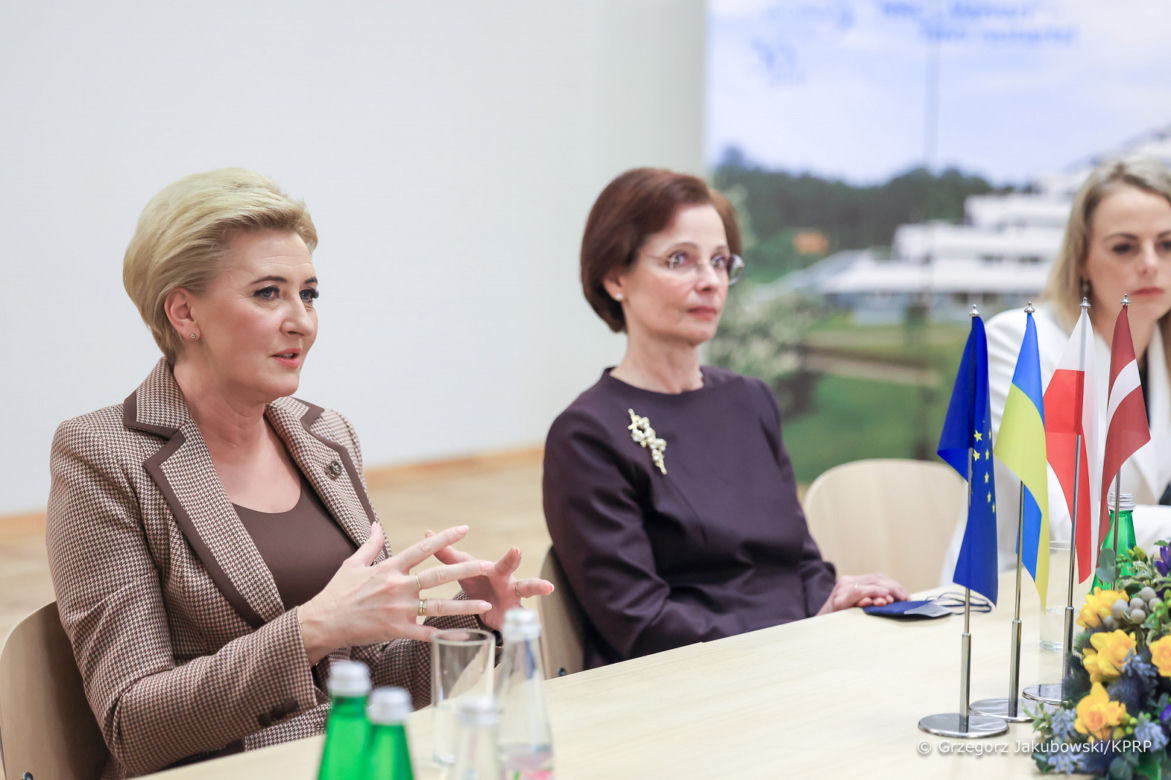 Agata Duda w Rydze