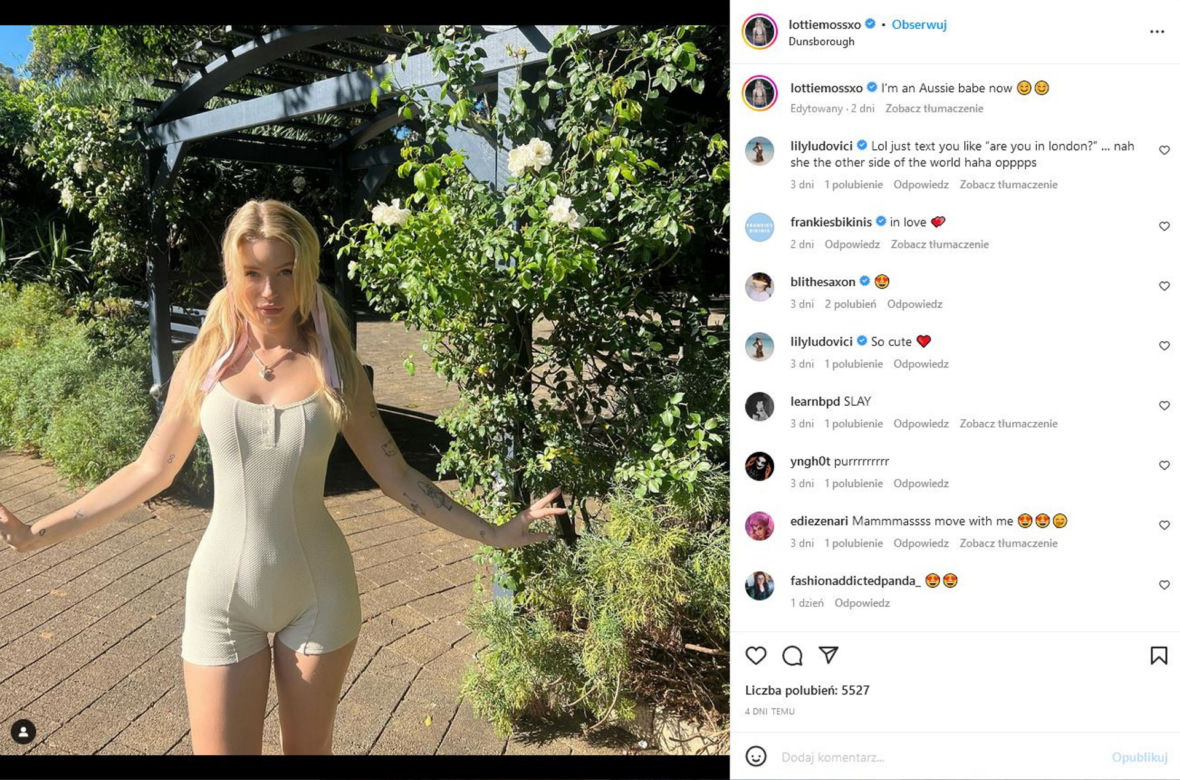 Lottie Moss znalazła miłość! Pokochał modelkę z tatuażem na twarzy