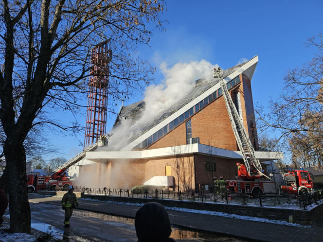 Pożar kościoła NSJ w Lublinie