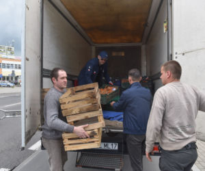 Nietypowy protest Agrounii. Rolnicy rozdawali ziemniaki w Toruniu