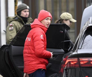 Kacper Tomasiak i skoczkowie u prezydenta