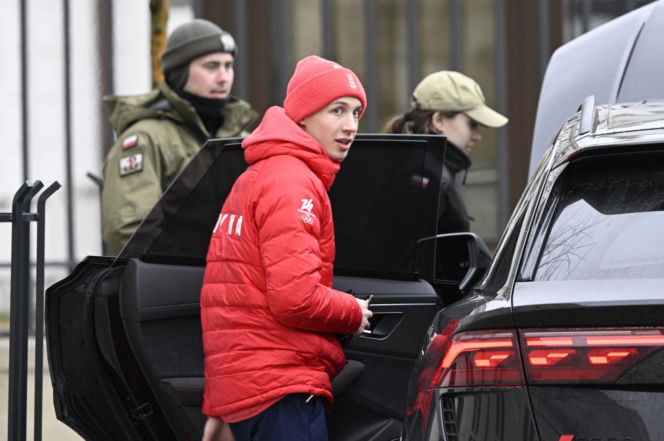 Kacper Tomasiak i skoczkowie u prezydenta