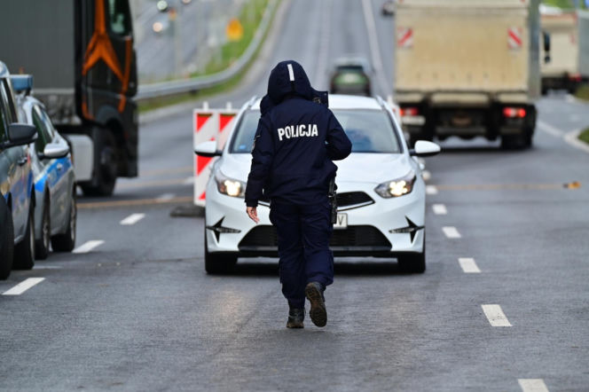 Niewybuch w rejonie węzła Kijewo