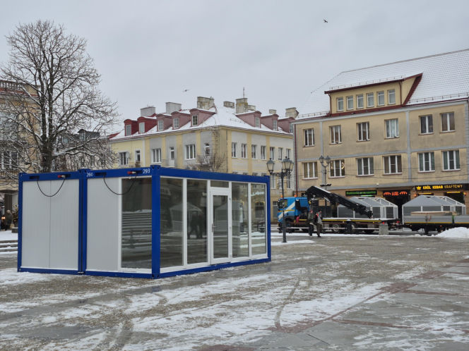 Ozdoby świąteczne oraz jarmark w Białymstoku