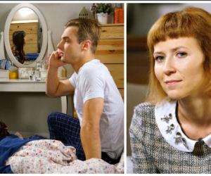 Barwy szczęścia. Agata (Natalia Zambrzycka), Paweł (Mateusz Rzeźniczak), Marzena Kubiak (Anna Stela)