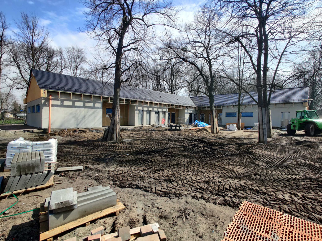 Przebudowa kąpieliska w Dąbiu - kwiecień 2021