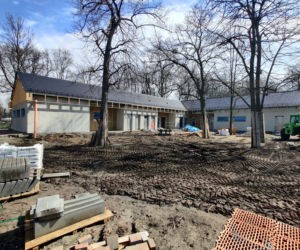 Przebudowa kąpieliska w Dąbiu - kwiecień 2021