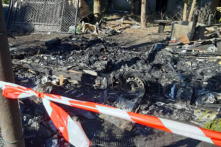 Spłonął w Niedzielę Wielkanocną. Jego ciało znaleziono w przyczepie
