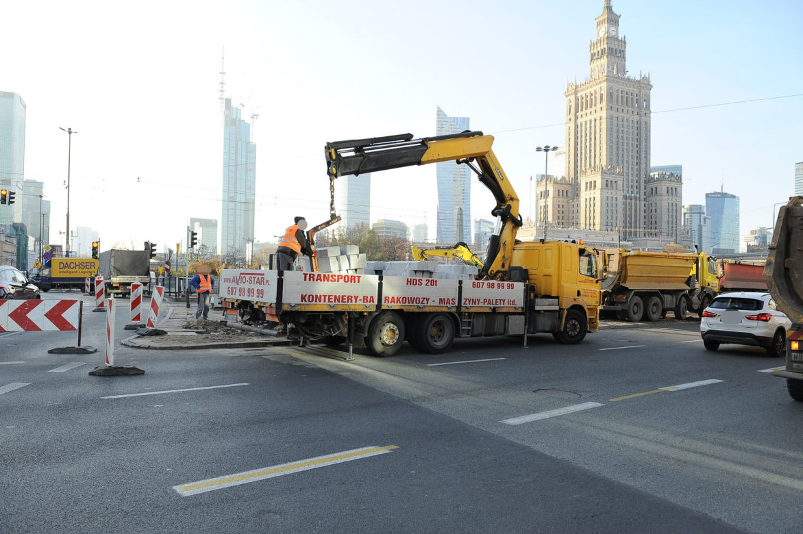 Tak wygląda centrum Warszawy przed Marszem Niepodległości