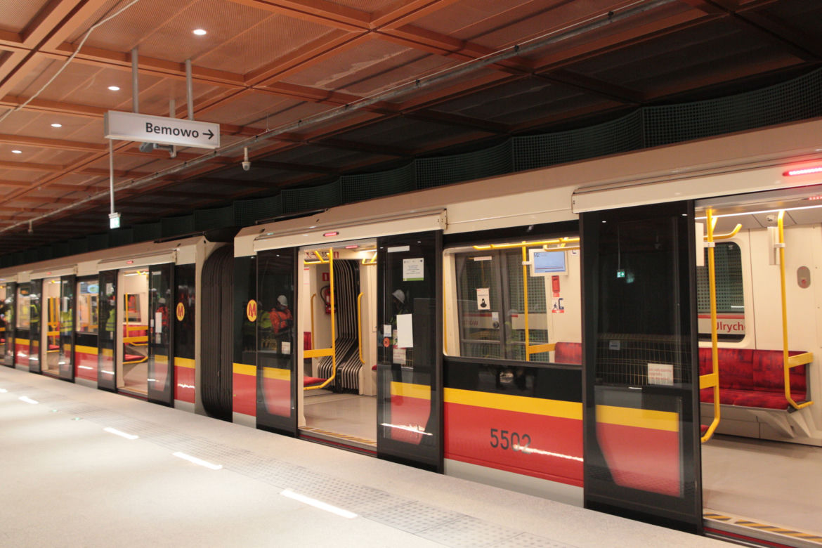 Pierwszy pociąg metra wjechał na Bemowo