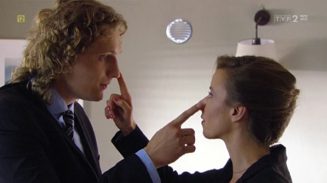 O mnie się nie martw 3 sezon. Tomek Podhalski (Karol Dziuba), Marta (Katarzyna Ankudowicz)
