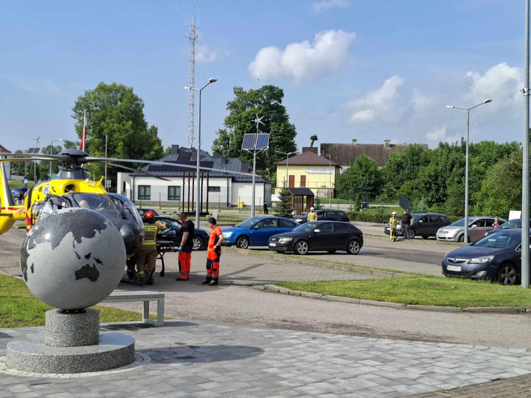 Wypadek nastolatka na hulajnodze w Mircu