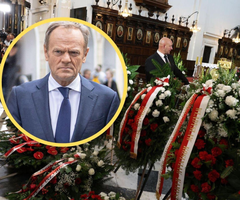Donald Tusk. Na wstawce wieńce w kościele, w tym od premiera. O pożegnaniu bohaterki pisze SE Polityka.
