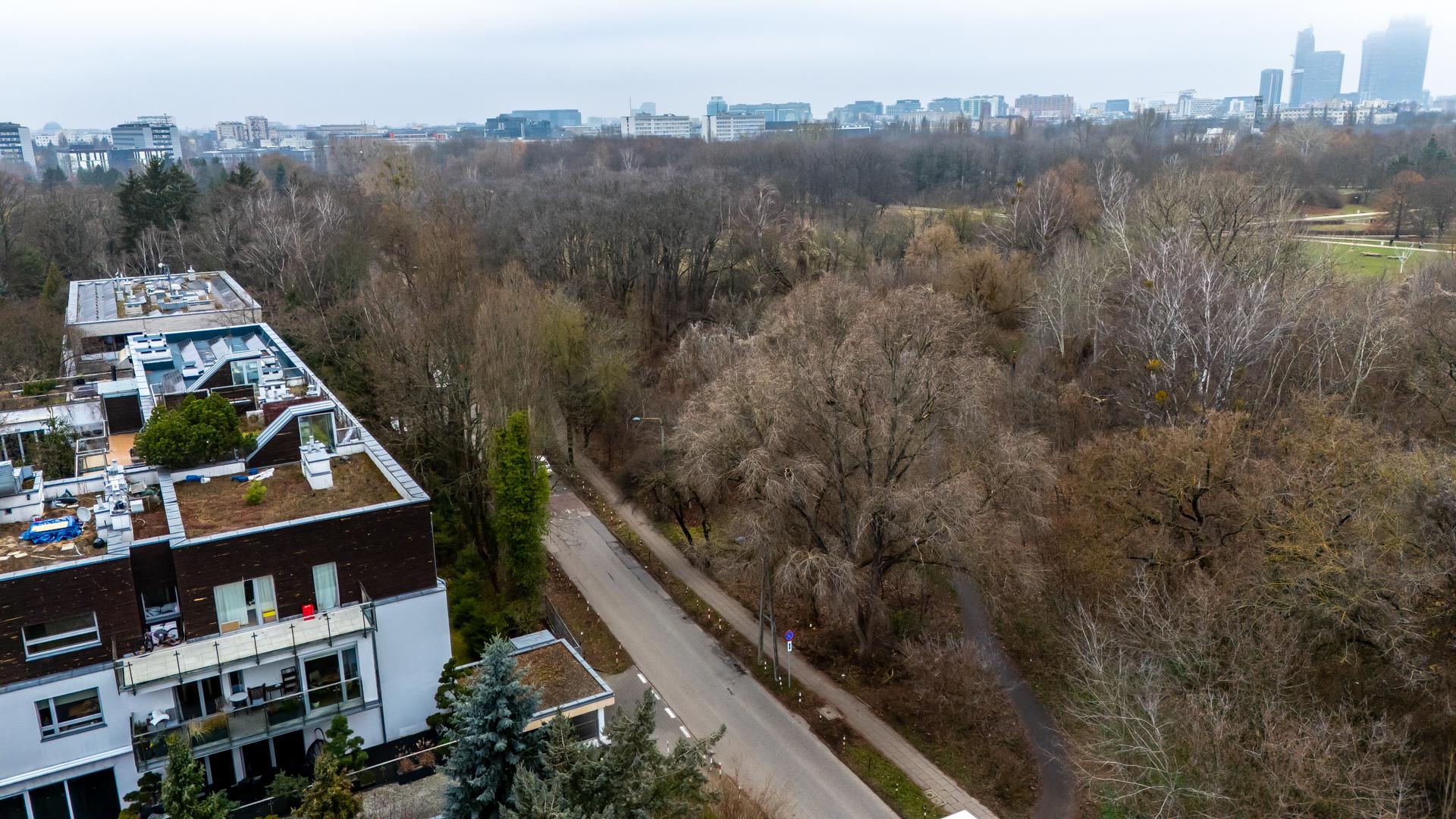 Przyszła trasa tramwaju wzdłuż Pola Mokotowskiego w Warszawie