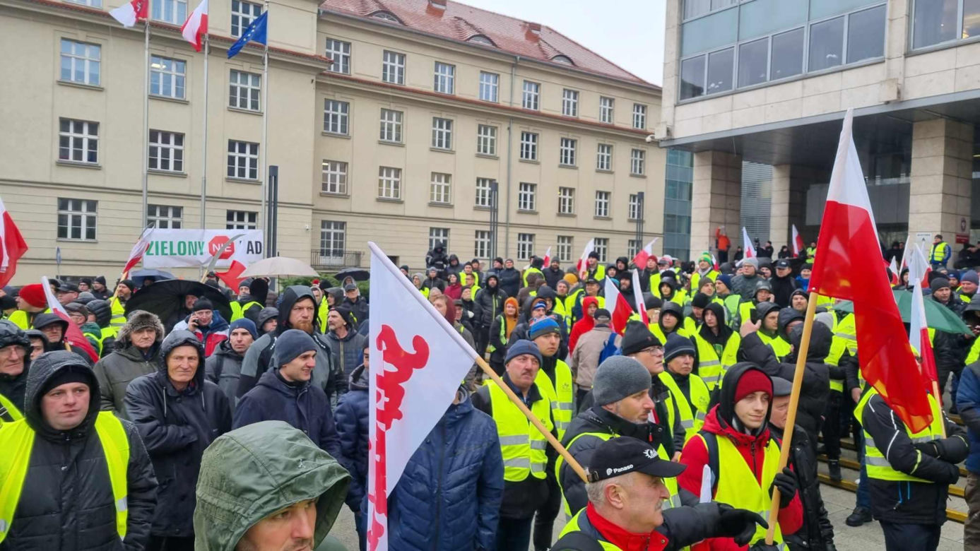 Protest rolników w Poznaniu