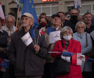 Opole zostaje w Unii. Protest na pl. Wolności [niedziela 10.10.2021]
