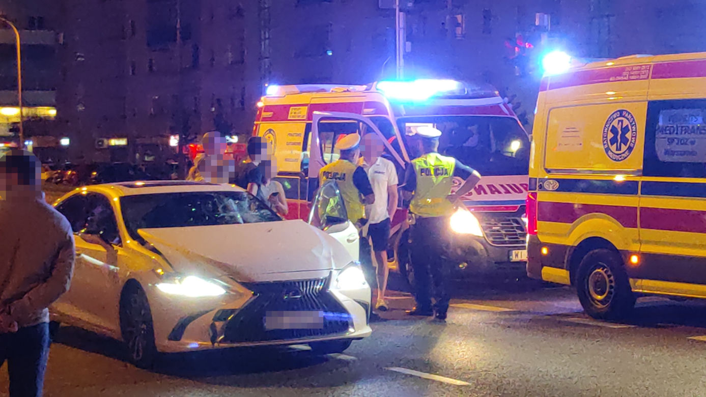 Potworny wypadek na warszawskim Gocławiu