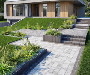 Płyty chodnikowe, palisady i stopnie schodowe, które sprawdzą się w strefie wejściowej