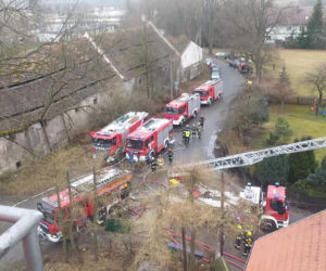 Pożar domu w Karpnikach na Dolnym Śląsku