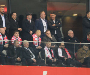 Karol Nawrocki i Przemysław Czarnek na mecze Polska - Albania