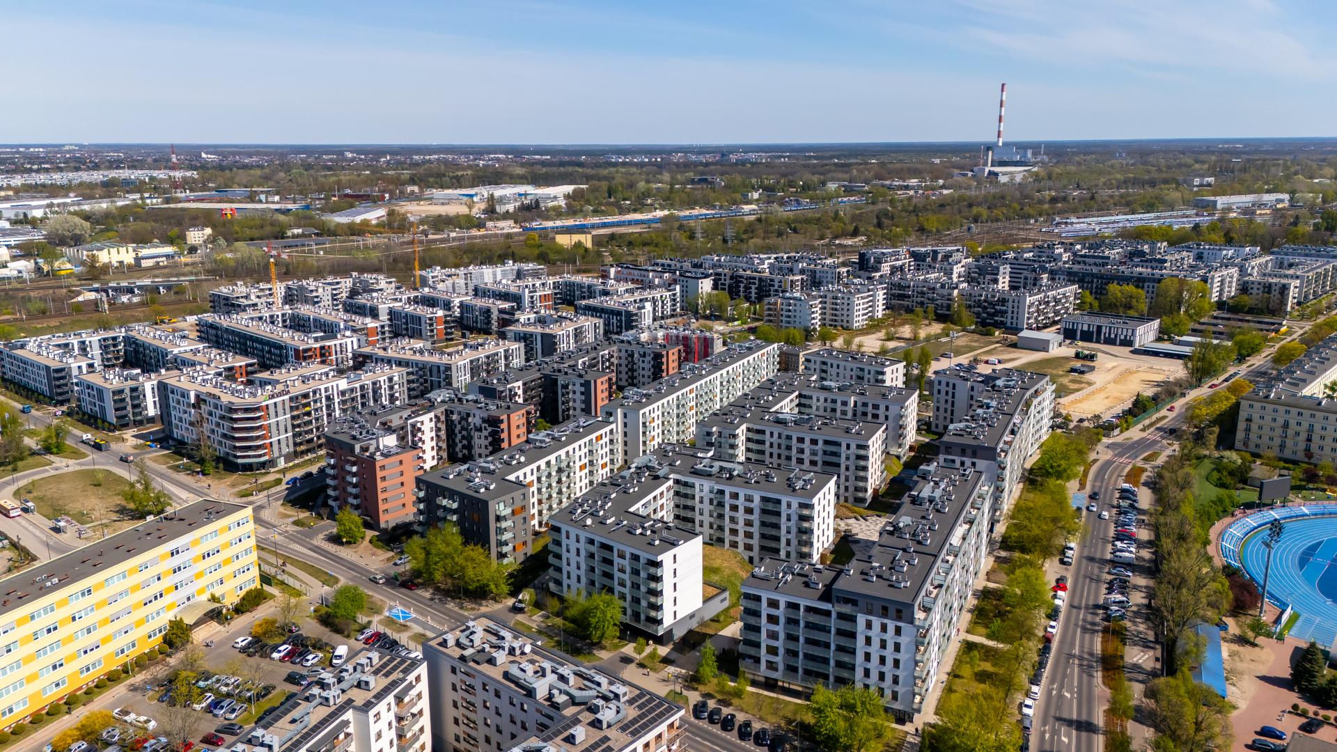 Nowe osiedla na Kamionku w Warszawie