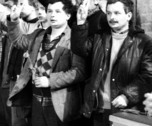 Jarosław i Lech Kaczyńscy, 1988r.